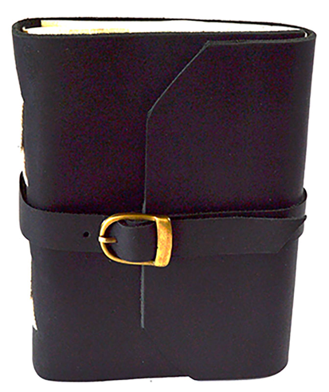 Black w/ buckle 4 1/2" x 6 1/2" - 240 pages - Unlined