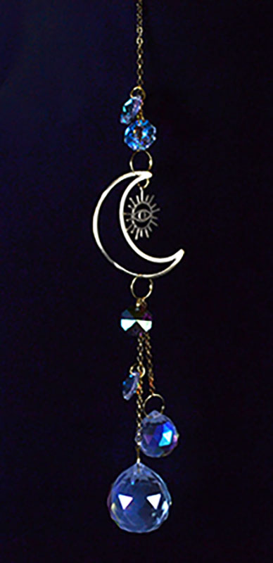 12" Crescent Moon Eye sun catcher